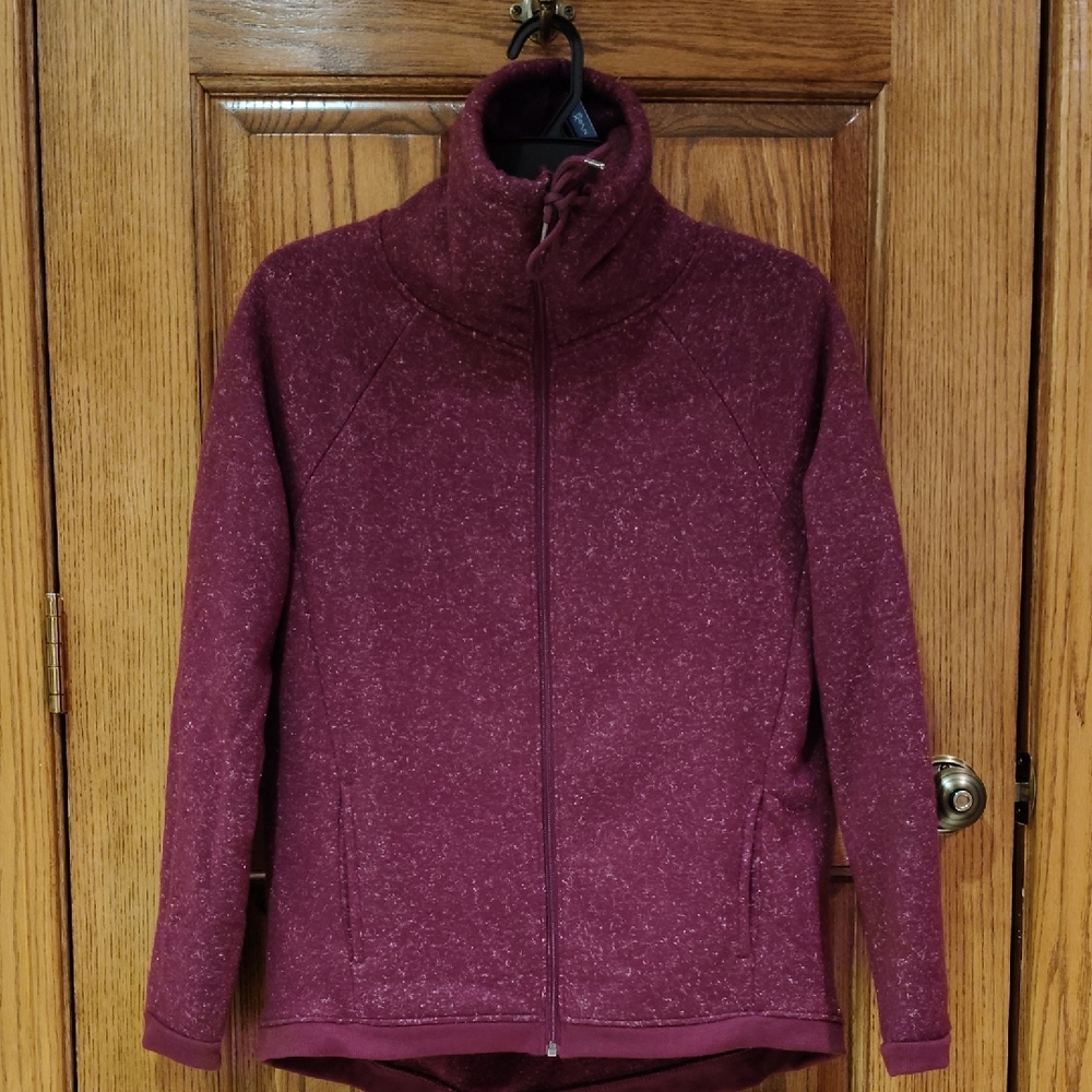 Avia Women's Burgundy Heather Ski Jacket w/ High Collar NWOT XS